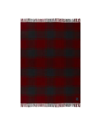 체크 울 담요 130x170 cm - Red-dark grey - Lexington | 렉싱턴