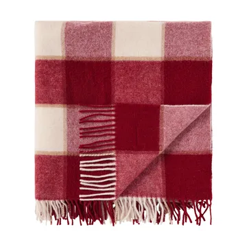 체크 리사이클 울 스로우 130x170 cm - Red-Light beige-beige - Lexington | 렉싱턴