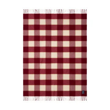 체크 리사이클 울 스로우 130x170 cm - Red-Light beige-beige - Lexington | 렉싱턴