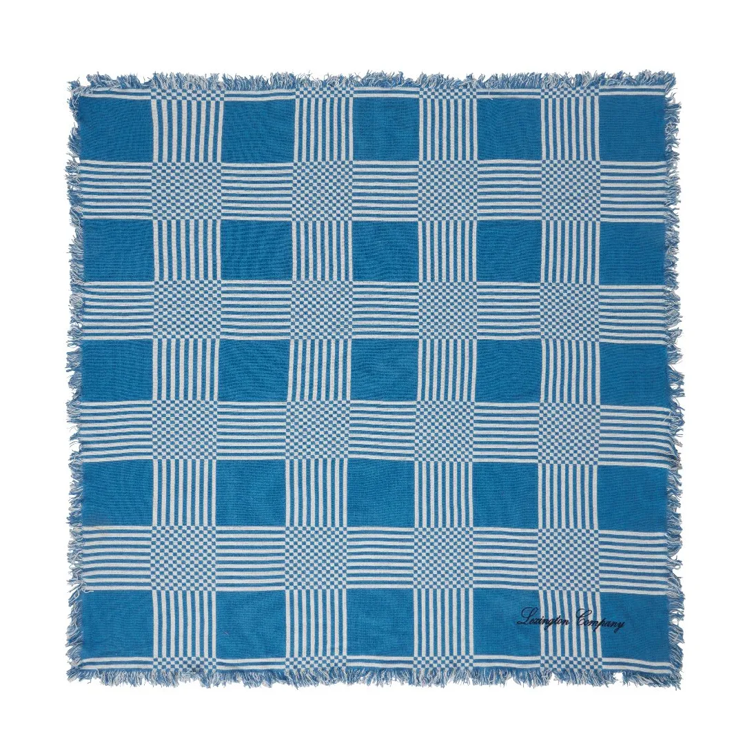 체크 코튼 피크닉 담요 150x150 cm, Blue Lexington | 렉싱턴