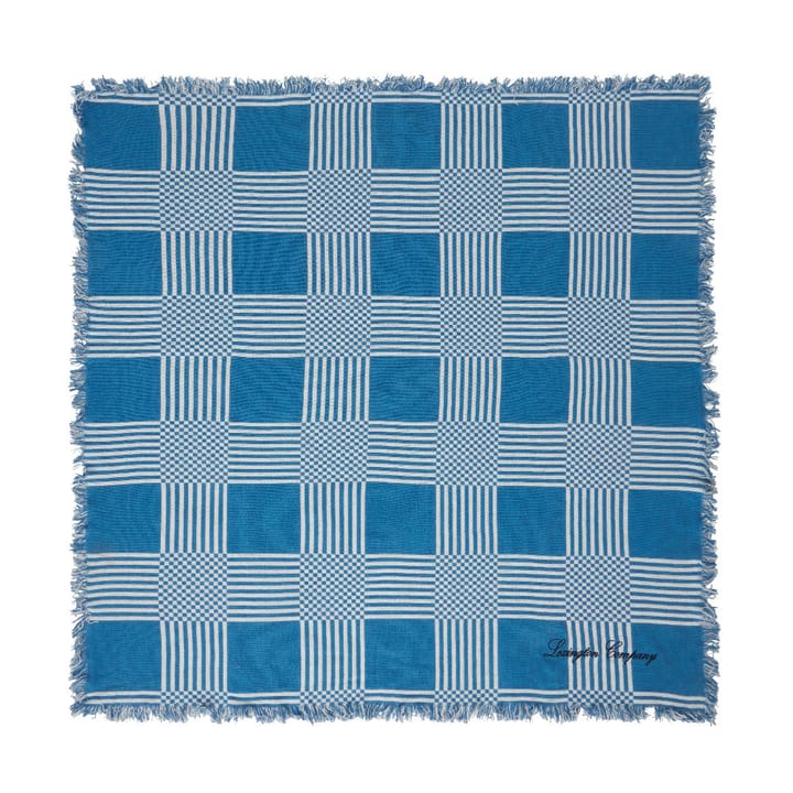 체크 재활용 코튼 피크닉 담요 150x150 cm - Blue - Lexington | 렉싱턴
