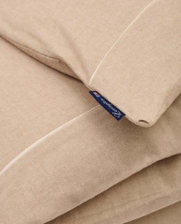 헤링본 플란넬 침구 커버 150x210 cm - Beige-off white - Lexington | 렉싱턴
