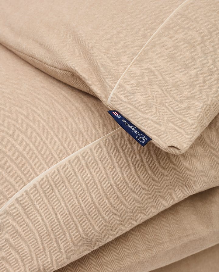 헤링본 플란넬 침구 커버 150x210 cm, Beige-off white Lexington | 렉싱턴