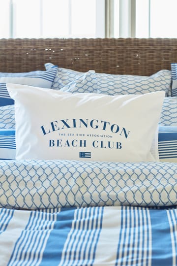 스트라이프 코튼 사틴 침구 세트 150x210 cm - Blue-white - Lexington | 렉싱턴