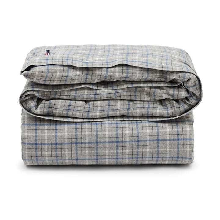 체크 코튼 플란넬 침구 커버 150x210 cm - Grey-blue - Lexington | 렉싱턴
