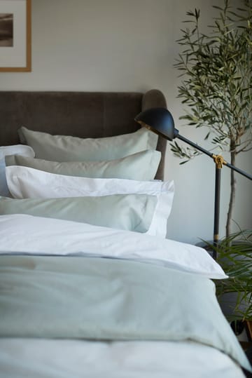 호텔 순면 새틴 이불 커버 150x210 cm - Sage green - Lexington | 렉싱턴