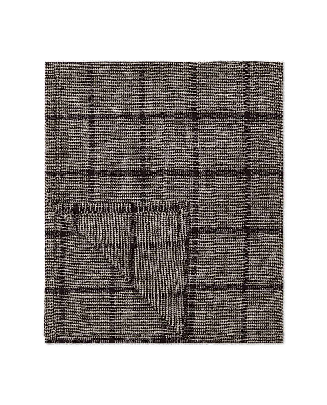 페피타 체크 코튼 리넨 테이블클로스 150x250 cm, Dark Grey-beige Lexington | 렉싱턴