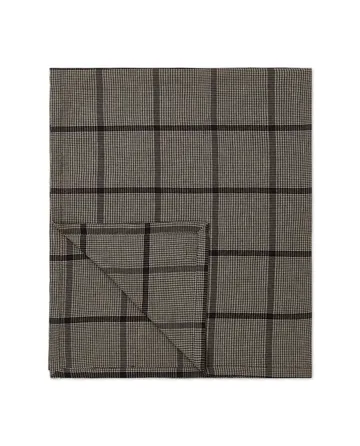 페피타 체크 코튼 리넨 테이블클로스 150x250 cm - Dark Grey-beige - Lexington | 렉싱턴