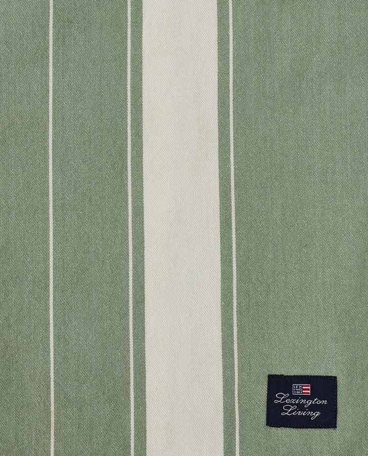 스트라이프 오가닉 코튼 테이블보 150x250 cm, Green-white Lexington | 렉싱턴