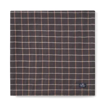 체크 코튼 리넨 테이블클로스 150x350 cm - Dark grey-beige - Lexington | 렉싱턴