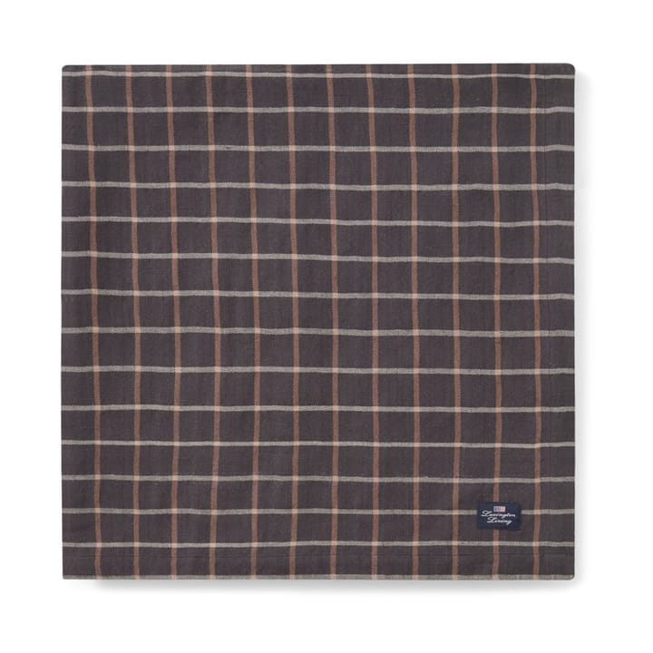 체크 코튼 리넨 테이블클로스 150x350 cm, Dark grey-beige Lexington | 렉싱턴