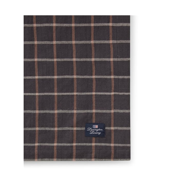 체크 코튼 리넨 테이블클로스 150x350 cm, Dark grey-beige Lexington | 렉싱턴