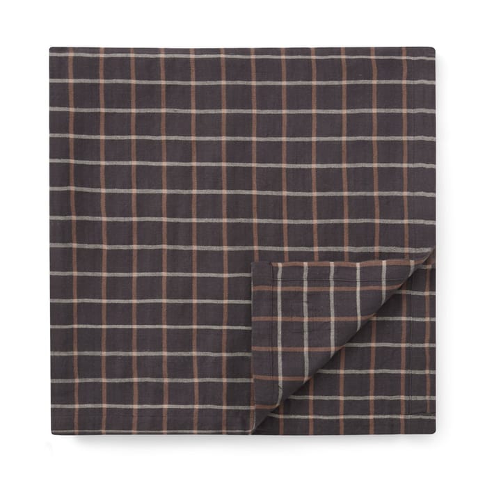 체크 코튼 리넨 테이블클로스 150x350 cm, Dark grey-beige Lexington | 렉싱턴