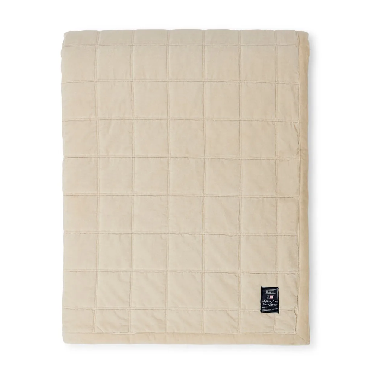 코튼 벨벳 퀼티드 베드스프레드 160x240 cm, Light beige Lexington | 렉싱턴