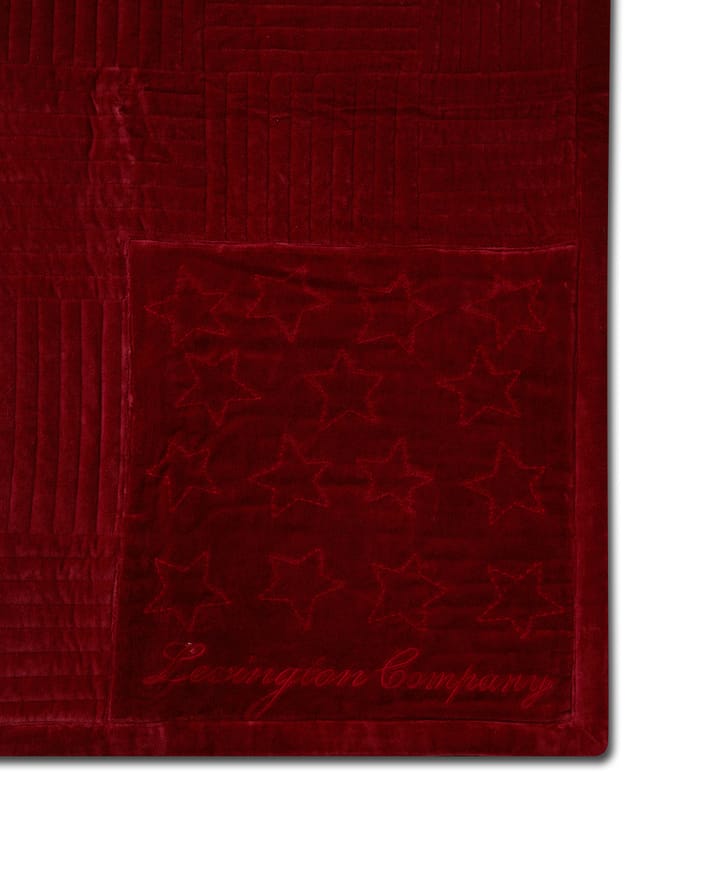 퀼티드 코튼 벨벳 스타 스로우 160x240 cm, Red Lexington | 렉싱턴