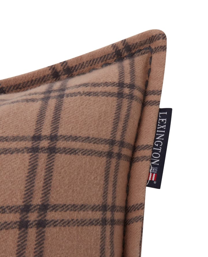 애프터 스키 체크 코튼 플란넬 쿠션 30x50 cm, Beige-dark grey Lexington | 렉싱턴