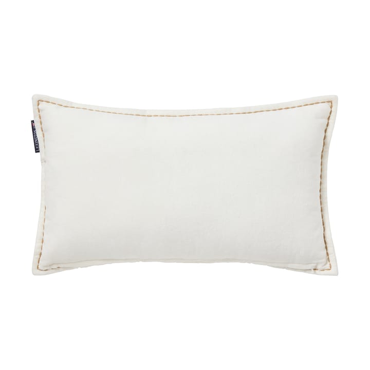 윈터 하우스 오가닉 벨벳 코튼 쿠션 30x50 cm, White-Light beige Lexington | 렉싱턴