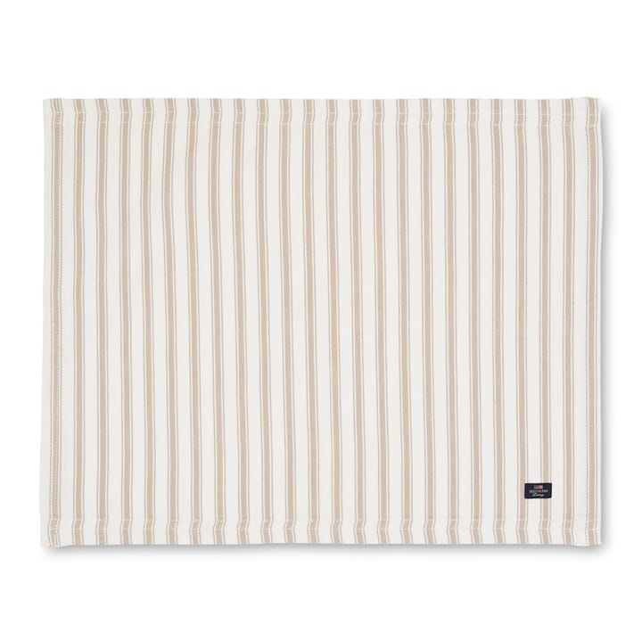 아이콘스 헤링본 스트라이프 테이블매트 40x50 cm - beige-white - Lexington | 렉싱턴