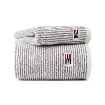 아이콘스 오리지날 스트라이프 타올 50x100 cm - white-grey - Lexington | 렉싱턴