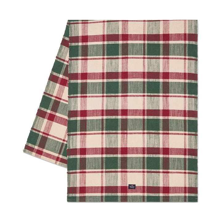 체크 오가닉 코튼 러너 50x150 cm - Green-red-beige - Lexington | 렉싱턴