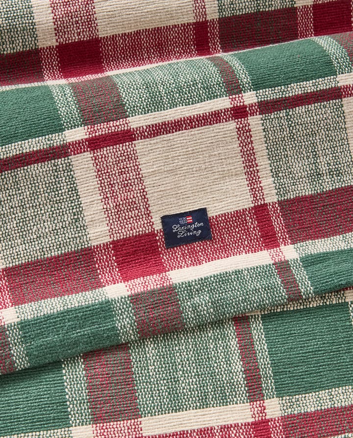 체크 오가닉 코튼 러너 50x150 cm, Green-red-beige Lexington | 렉싱턴