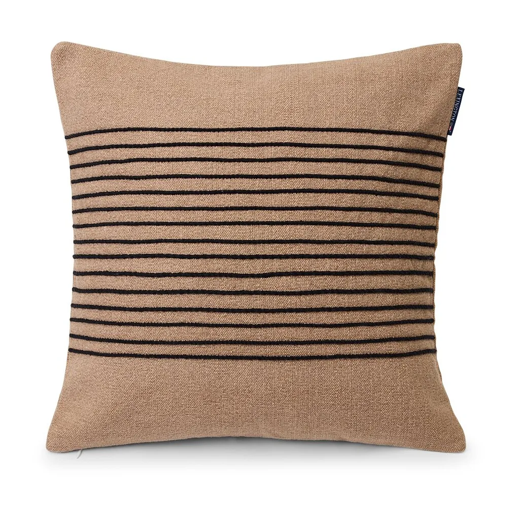 데코 스트라이프 코튼 캔버스 베개커버 50x50 cm, Beige-Grey Lexington | 렉싱턴