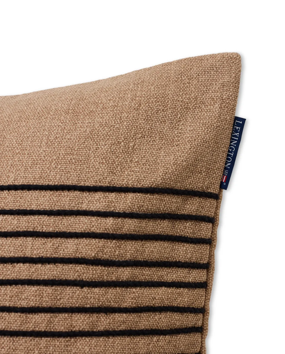 데코 스트라이프 코튼 캔버스 베개커버 50x50 cm, Beige-Grey Lexington | 렉싱턴