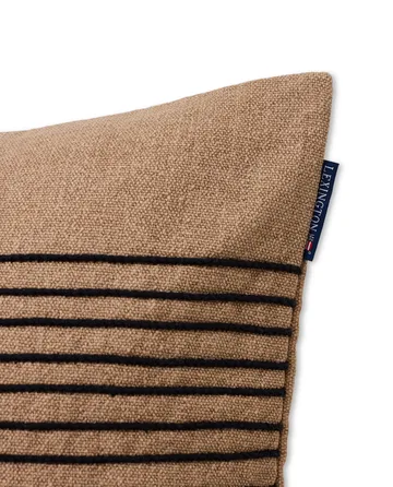 데코 스트라이프 코튼 캔버스 베개커버 50x50 cm - Beige-Grey - Lexington | 렉싱턴