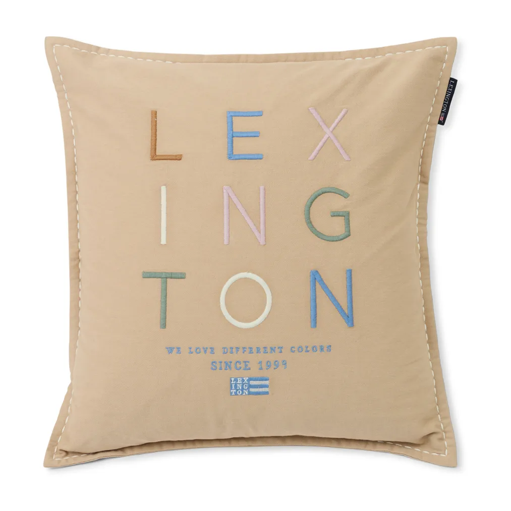 러브 디퍼런트 오가닉 코튼 베개커버 50x50 cm, Beige-multi Lexington | 렉싱턴