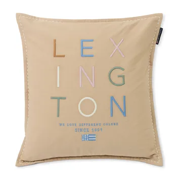 러브 디퍼런트 오가닉 코튼 베개커버 50x50 cm - Beige-multi - Lexington | 렉싱턴