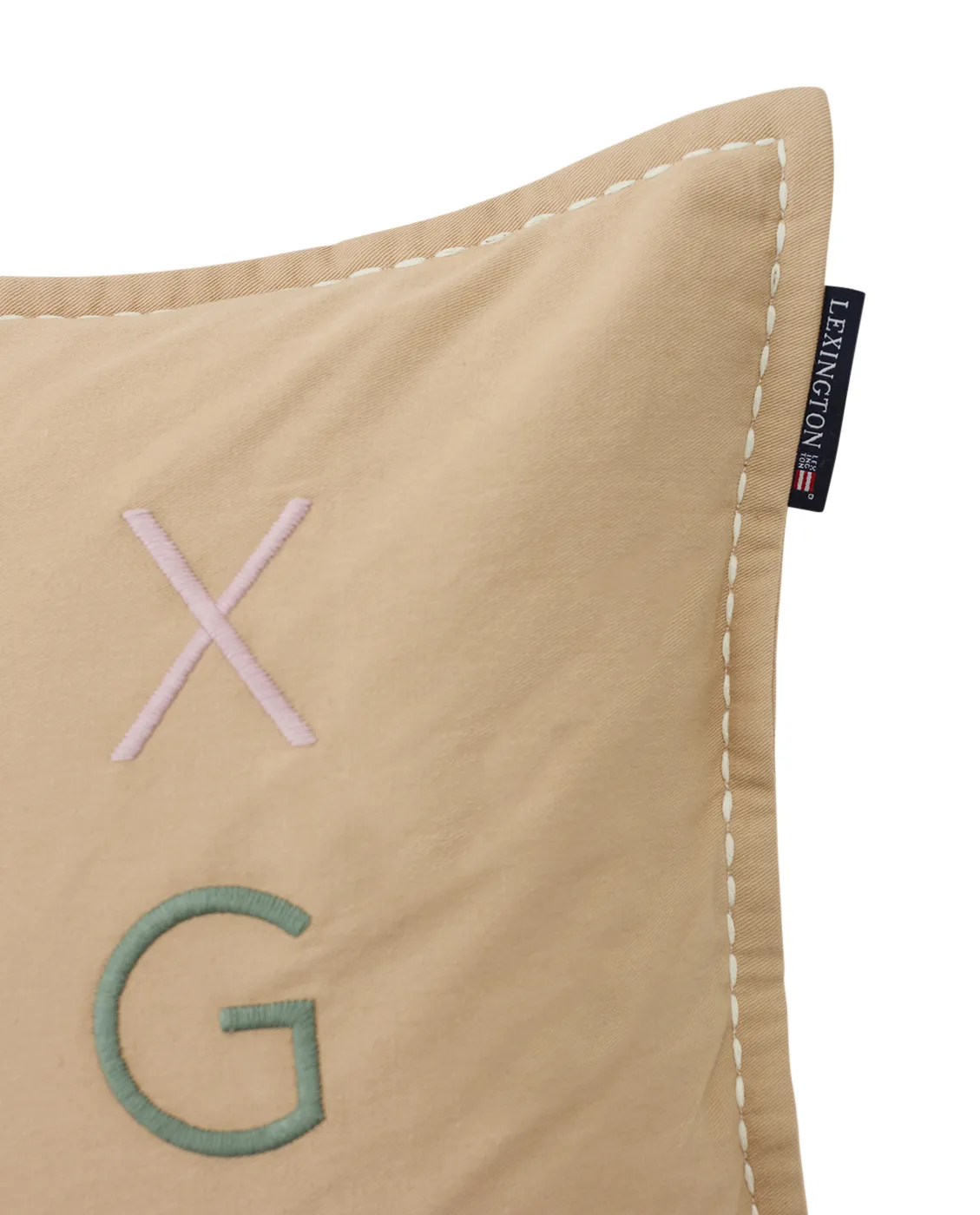 러브 디퍼런트 오가닉 코튼 베개커버 50x50 cm, Beige-multi Lexington | 렉싱턴