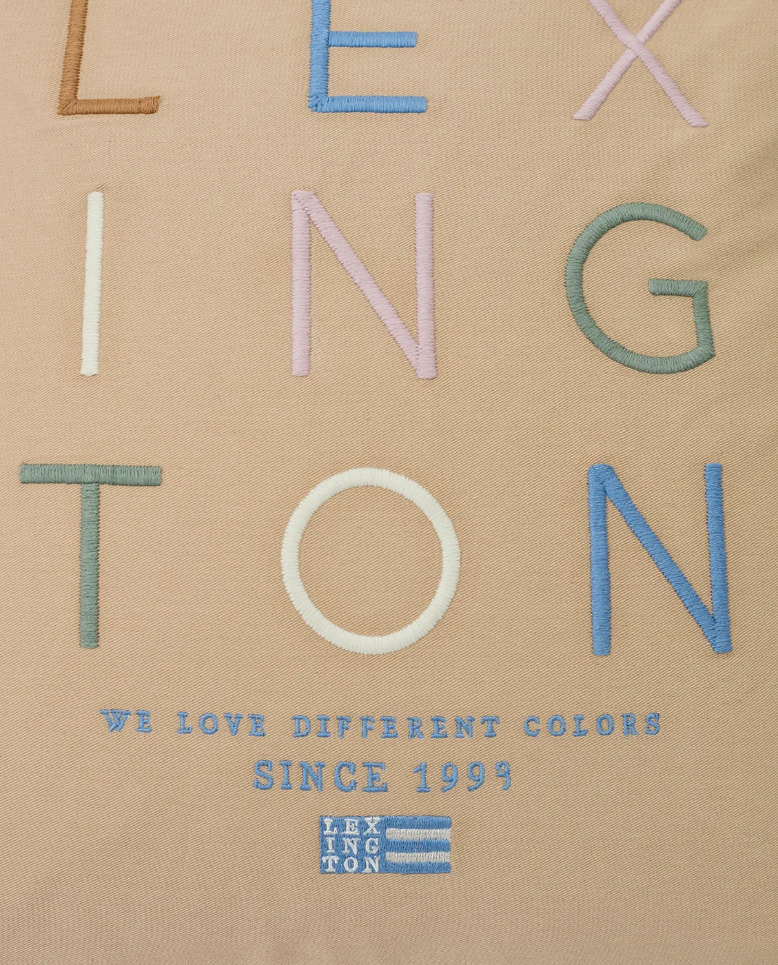 러브 디퍼런트 오가닉 코튼 베개커버 50x50 cm, Beige-multi Lexington | 렉싱턴