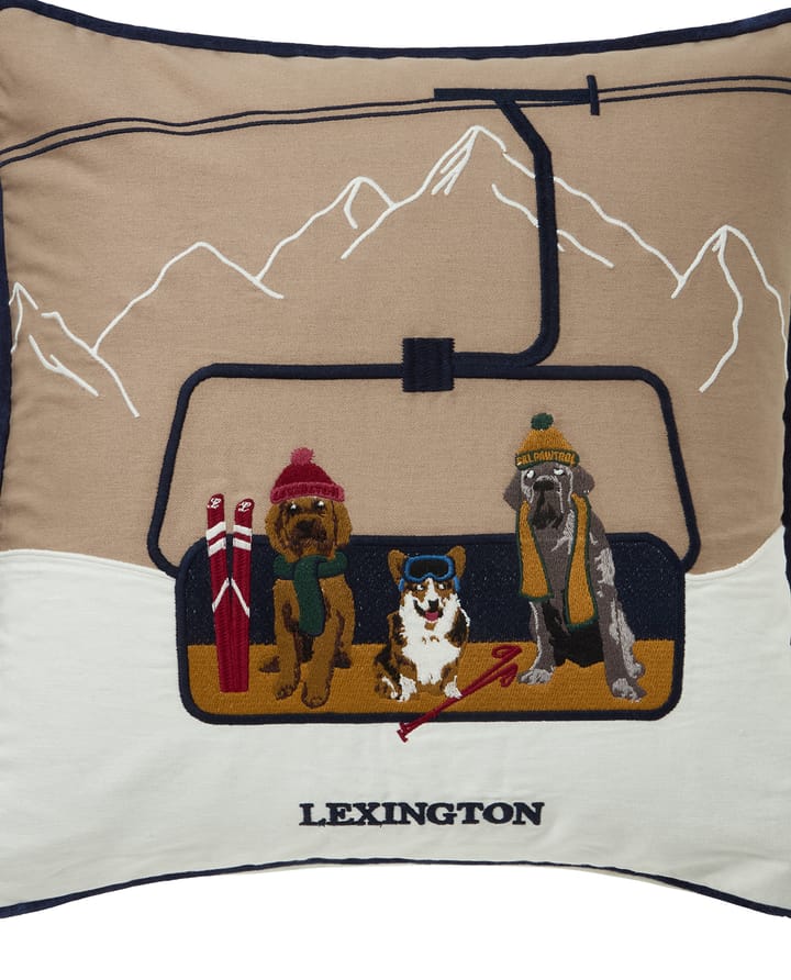 도그 리프트 에코 코튼 트윌 쿠션 커버 50x50 cm, Beige-white Lexington | 렉싱턴