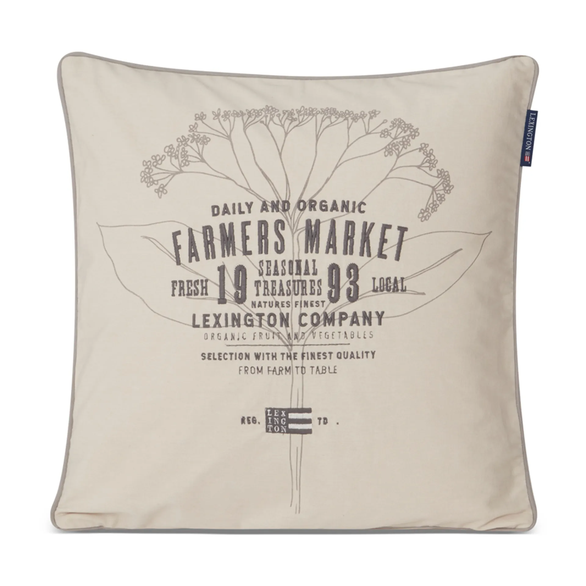 파머스 마켓 쿠션 커버 50x50 cm, Beige Lexington | 렉싱턴