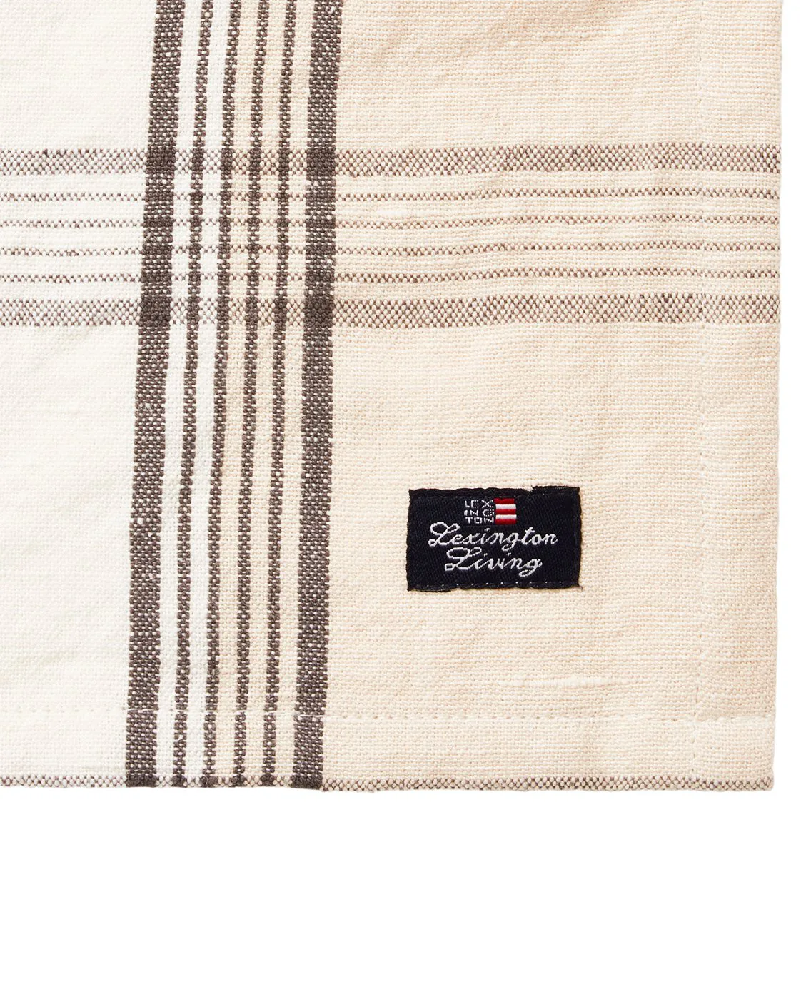 체크 리넨/코튼 패브릭 냅킨 50x50 cm, Beige Lexington | 렉싱턴