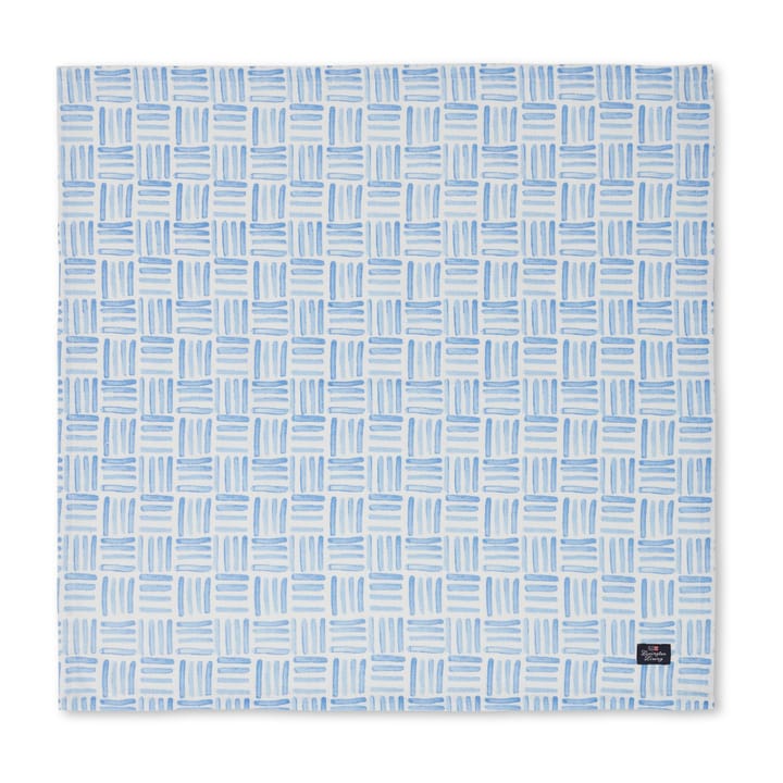 그래픽 프린티드 코튼 냅킨 50x50 cm - Blue-White - Lexington | 렉싱턴