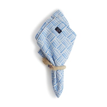 그래픽 프린티드 코튼 냅킨 50x50 cm - Blue-White - Lexington | 렉싱턴