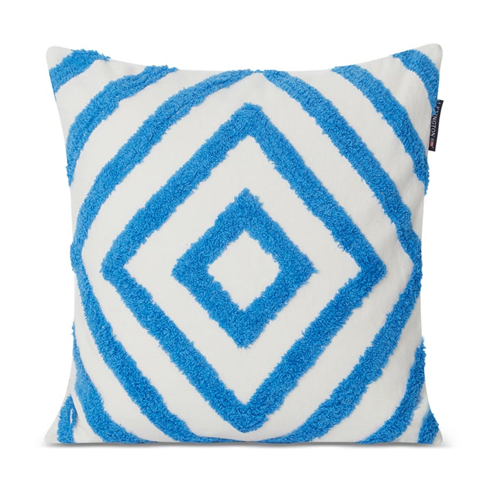 러그 그래픽 캔버스 베개커버 50x50 cm - Blue-white - Lexington | 렉싱턴