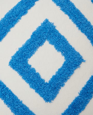 러그 그래픽 캔버스 베개커버 50x50 cm - Blue-white - Lexington | 렉싱턴