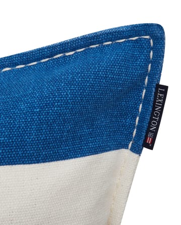 러그 그래픽 캔버스 베개커버 50x50 cm - Blue-white - Lexington | 렉싱턴