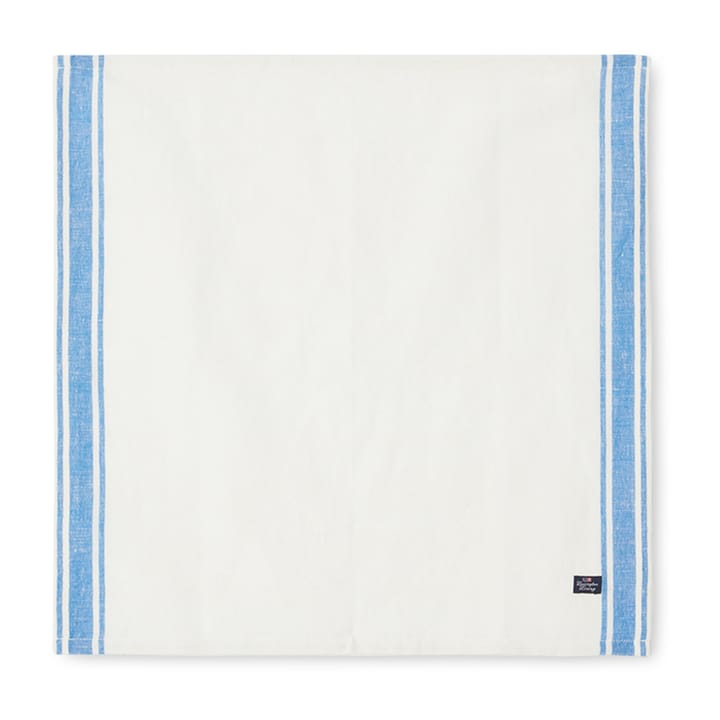 리넨 코튼 사이드 스트라이프 패브릭 냅킨 50x50 cm - Blue-white - Lexington | 렉싱턴
