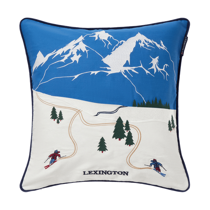 다운 힐 에코 코튼 트윌 쿠션 커버 50x50 cm - Blue-White - Lexington | 렉싱턴
