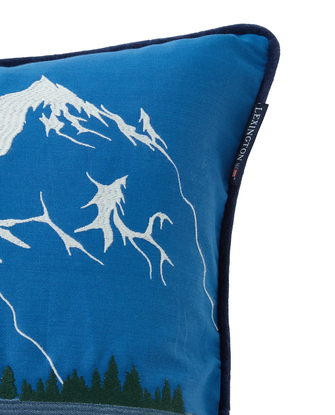 다운 힐 에코 코튼 트윌 쿠션 커버 50x50 cm, Blue-White Lexington | 렉싱턴