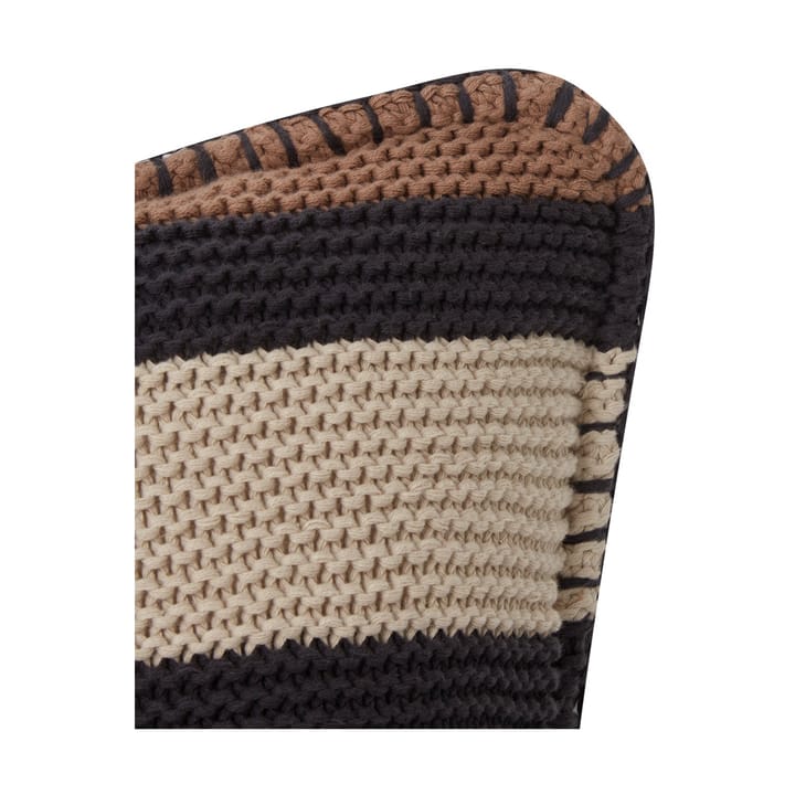 스트라이프 니트 코튼 쿠션 커버 50x50 cm, Brown-dark grey-light beige Lexington | 렉싱턴