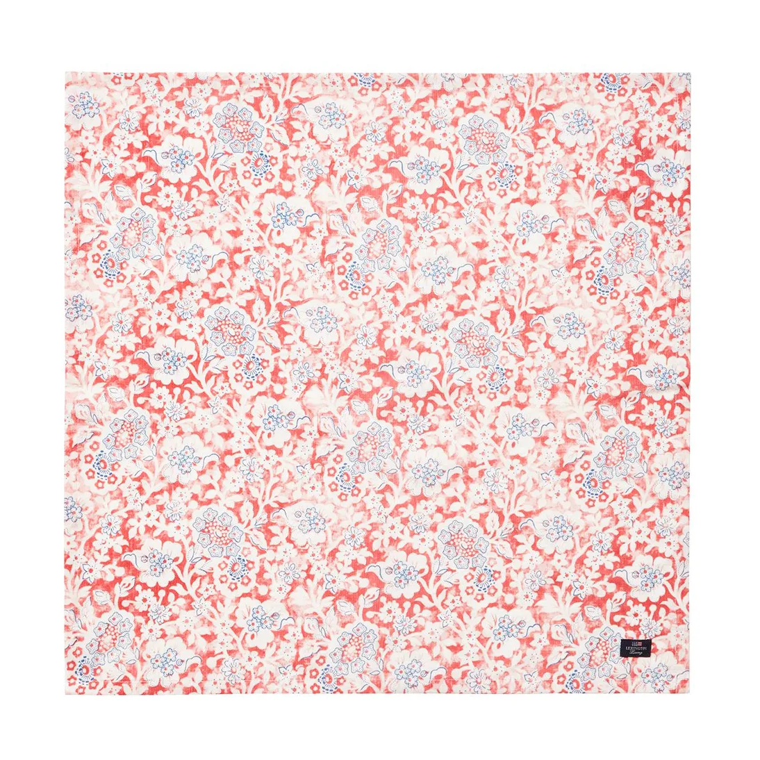 프린팅 플라워 리사이클드 코튼 패브릭 냅킨 50x50 cm, Coral Lexington | 렉싱턴