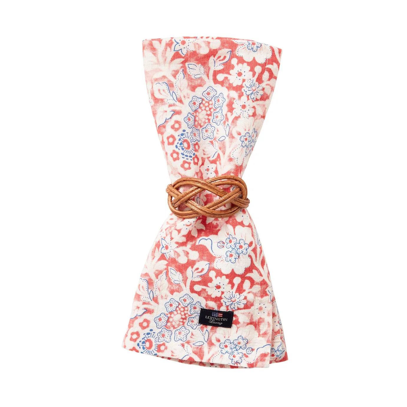 프린팅 플라워 리사이클드 코튼 패브릭 냅킨 50x50 cm, Coral Lexington | 렉싱턴