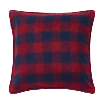 래핑 체크드 에코 플란넬 쿠션 커버 50x50 cm - Dark blue-red - Lexington | 렉싱턴