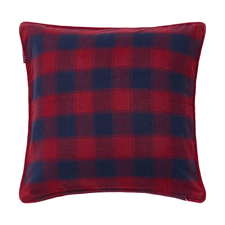 래핑 체크드 에코 플란넬 쿠션 커버 50x50 cm, Dark blue-red Lexington | 렉싱턴