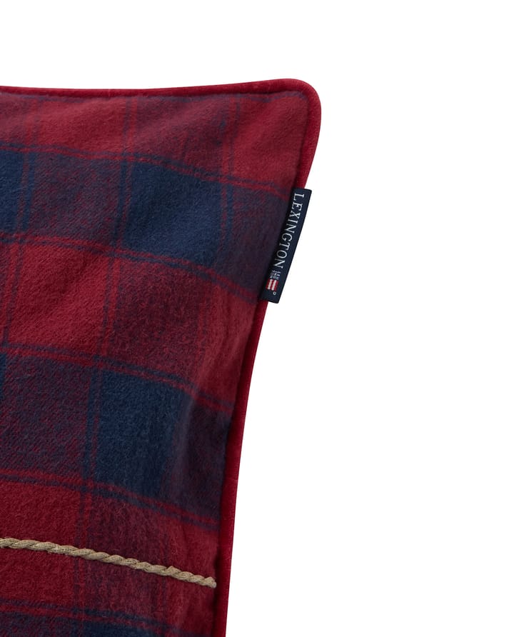 래핑 체크드 에코 플란넬 쿠션 커버 50x50 cm, Dark blue-red Lexington | 렉싱턴