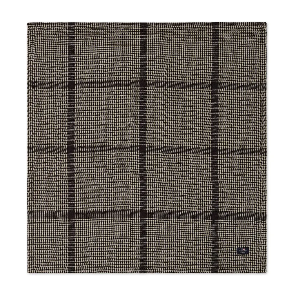페피타 체크 코튼 리넨 패브릭 냅킨 50x50 cm, Dark Grey-beige Lexington | 렉싱턴